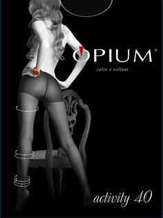 Колготки женские Opium Activity40nero2 черные 2