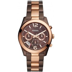 Наручные часы женские Fossil ES4284 золотистые/коричневые