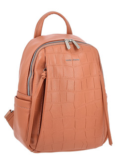 Рюкзак женский David Jones 69293DD коричнево-розовый, 30х25х11 см