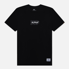 Мужская футболка Alpha Industries Code Graphic чёрный, Размер XL