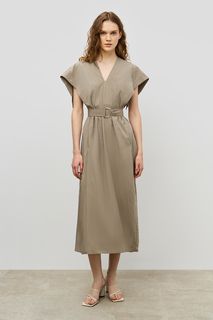 Платье женское Baon B4523044 коричневое L