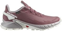 Кроссовки женские Salomon Alphacross 4 GTX Women Trailrunning бордовые 8.5 UK