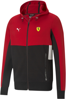 Толстовка мужская PUMA Ferrari Race Hooded Sweat Jacket красная XS
