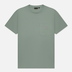 Мужская футболка Napapijri Morgex зелёный, Размер XL