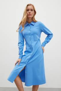 Платье женское Finn Flare FBD110110 голубое S