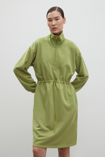 Платье женское Finn Flare FBD110188 зеленое L