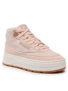 Кеды женские Reebok Club C Geo Mid Shoes GV7037 бежевые 40.5 EU