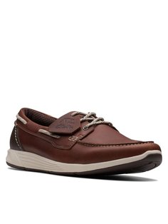 Топсайдеры мужские Clarks ATL Sail Go 26170334 коричневые 40 EU