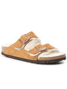 Тапочки женские Birkenstock Arizona Fur 1001135 коричневые 35 EU