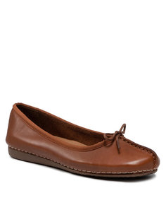 Балетки женские Clarks Freckle Ice 203529304 коричневые 38 EU