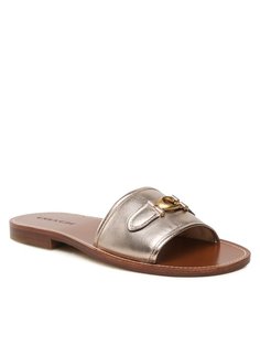 Шлепанцы женские Coach Ina Metallic Sandal CI203 золотистые 36 EU