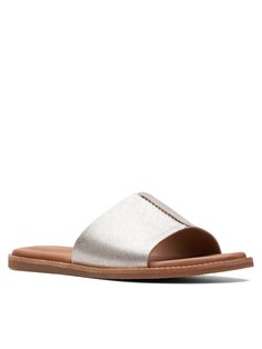 Шлепанцы женские Clarks Karsea Mule 26170054 серебристые 37 EU