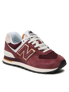 Кроссовки мужские New Balance U574MO2 красные 42.5 EU