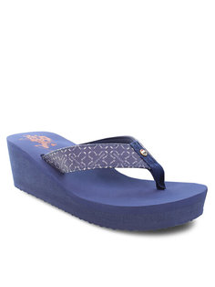 Шлепанцы женские U.S. POLO Assn. Chany CHANY004 PRINT синие 38 EU