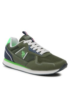 Кроссовки мужские U.S. POLO Assn. Nobil NOBIL004C зеленые 44 EU