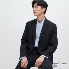 Пиджак мужской UNIQLO 455074COL69 синий M (доставка из-за рубежа)