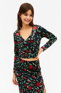 Блуза женская Monki 1123780003 разноцветная 2XS (доставка из-за рубежа)
