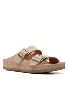 Шлепанцы женские Clarks Brookleigh Sun 26170486 бежевые 37 EU