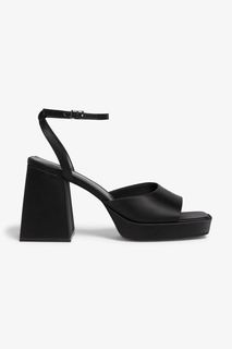 Босоножки женские Monki 1131369 черные 38 EU (доставка из-за рубежа)