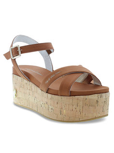 Босоножки женские U.S. POLO Assn. Loren LOREN002 коричневые 37 EU
