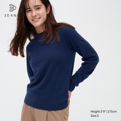 Джемпер женский UNIQLO 450635COL66 синий XS (доставка из-за рубежа)