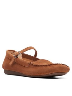 Балетки женские Clarks Freckle Bar 26170598 коричневые 38 EU