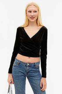 Блуза женская Monki 1123780001 черная 2XL (доставка из-за рубежа)