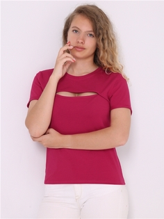 Футболка женская Апрель 1ЖДФК4142804 красная 96/164