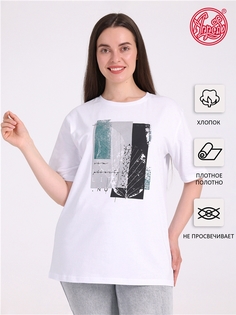 Футболка женская Апрель 1ЖДФК4316006 белая 104/164