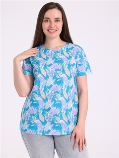 Футболка женская Апрель 1ЖДФК3174001н голубая 120/164