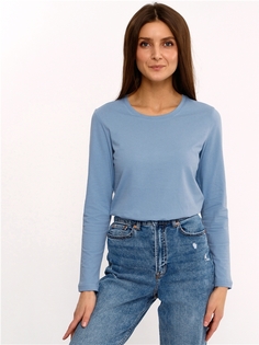 Лонгслив женский Апрель 1ЖДЛД3869001 голубой 84/164