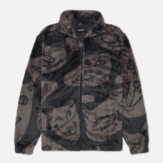 Мужская флисовая куртка Ripndip Many Faces Sherpa серый, Размер M