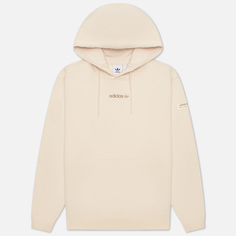 Мужская толстовка adidas Originals Trefoil Linear Hoodie бежевый, Размер S
