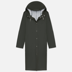 Мужская куртка дождевик Stutterheim Stockholm Long зелёный, Размер L