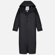 Женская куртка дождевик Stutterheim Mosebacke Long Winter чёрный, Размер XS
