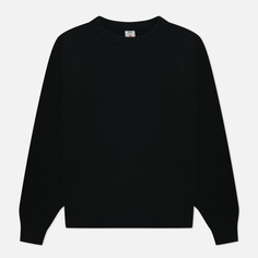 Мужская толстовка Edwin Raglan-Sleeve Crew Neck чёрный, Размер S