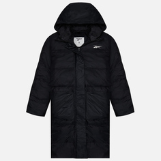 Женский пуховик Reebok Outerwear Long Down чёрный, Размер S