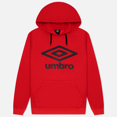 Мужская толстовка Umbro FW Large Logo Hoodie красный, Размер L