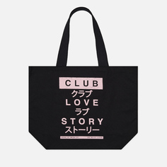 Сумка Edwin Club Love Story Print Tote Shopper чёрный, Размер ONE SIZE