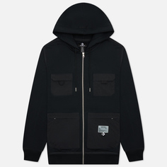 Мужская толстовка Converse x Joshua Vides Utility Fleece Full Zip Hoodie чёрный, XS