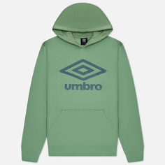 Мужская толстовка Umbro FW Large Logo Hoodie зелёный, Размер XL