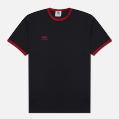 Мужская футболка Umbro Ringer чёрный, Размер L