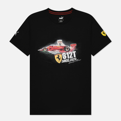 Мужская футболка Puma x Scuderia Ferrari Race Vintage Graphic чёрный, Размер S