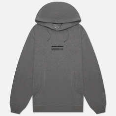 Мужская толстовка maharishi Organic Hooded Military Type Embroidery серый, Размер XL