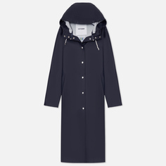 Женская куртка дождевик Stutterheim Mosebacke Long Print синий, Размер S