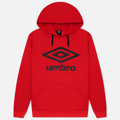 Мужская толстовка Umbro FW Large Logo Hoodie красный, Размер S