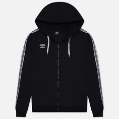 Мужская толстовка Umbro FW Taped Zip Hoodie чёрный, Размер S