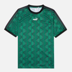 Мужская футболка Puma The NeverWorn Pattern зелёный, Размер XS