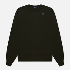 Мужской свитер K-Way Sebastien Merino оливковый, Размер XL