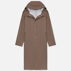 Мужская куртка дождевик Stutterheim Stockholm Long коричневый, Размер XL